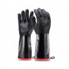 思衛爾8000黑色全浸氯丁橡膠耐高溫防化手套